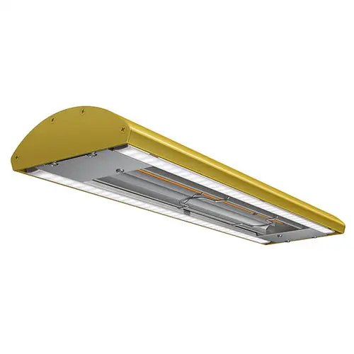 Hatco GR5AL-66 66" Standard Watts Curved Infrared Strip Warmer - Single Rod, (1) Remote Infinite Control, 120v