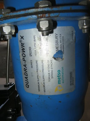 Neles Jamesbury 3" V-Ball Valve Air Operated