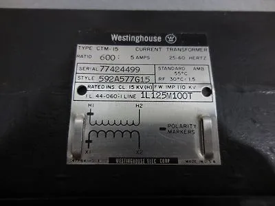 New | in-Stock Westinghouse 592A577G15 Transformers Ohio US | Equipment Recovery Corp. #1331104