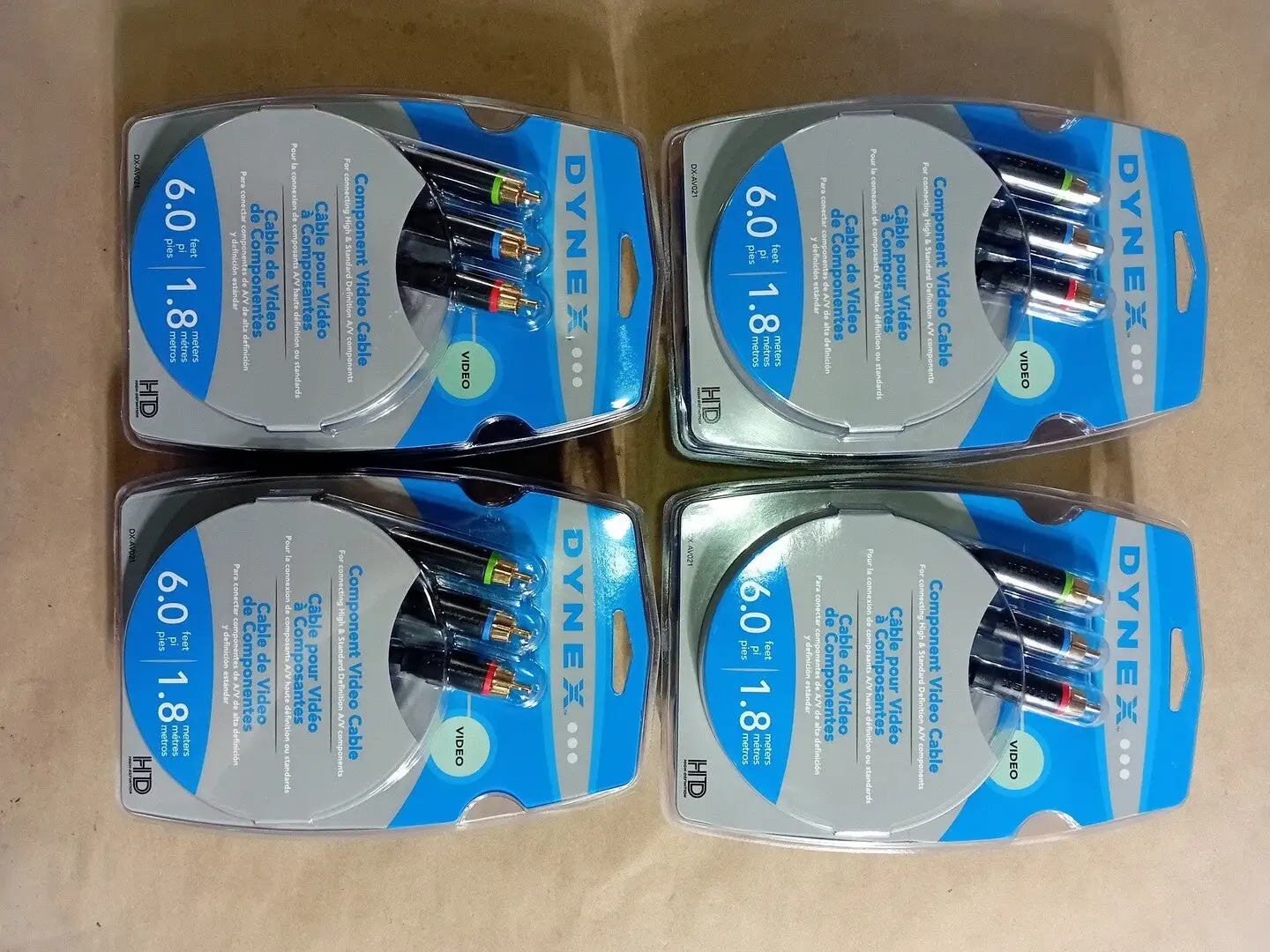 Dyvex 6' Component Video Cable DX-AV021 (Box of 4)