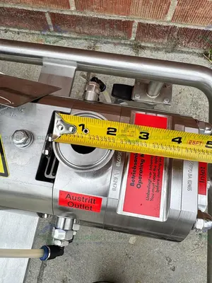 USED AXIFLOW STSC 50-16 STAINLESS STEEL TWIN SCREW PUMP W/ CONTROLLER, HEATING, 5HP