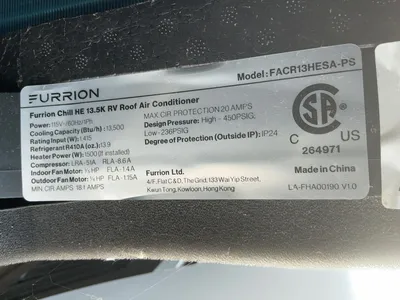 Used (2) FURRION FACR13HESA-PS Air Conditioning Equipment Michigan US | Miedema Asset Management Group #1337232