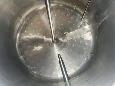 Tank, 80 Gallon (300 Liters), 316L Stainless Steel, Jacketed, 45 PSI Internal #5991207