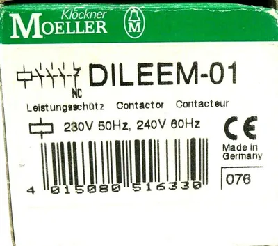 NEW KLOCKNER MOELLER DILEEM-01 CONTACTOR DILEEM01