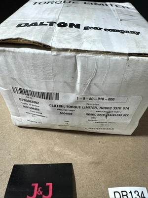 New Dalton Gear Clutch Torque Limiter 1" Bore KW SS Both Halves Warranty 🇺🇸