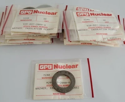*BRAND NEW OLD STOCK* LOT OF 23 GPU Nuclear PCN402 Insulation Washers + Warranty