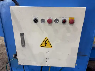 11,000 LBS X 51" SEN FUNG MODEL #UC4A MOTORIZED COIL REEL UNCOILER & COIL CAR: STOCK #23646