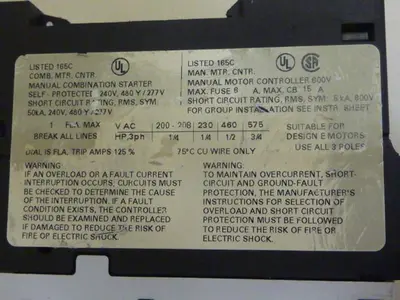 USED SIEMENS 3RV1 021-0JA10