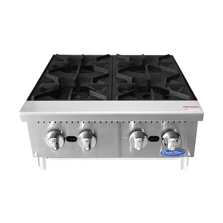 New | in-Stock Atosa New Atosa ACHP-4 HD 24" Countertop Gas (4) Burner Hotplate with Total 128,000 BTU Hot Plates Illinois US | Falcon Restaurant Supply #1375225