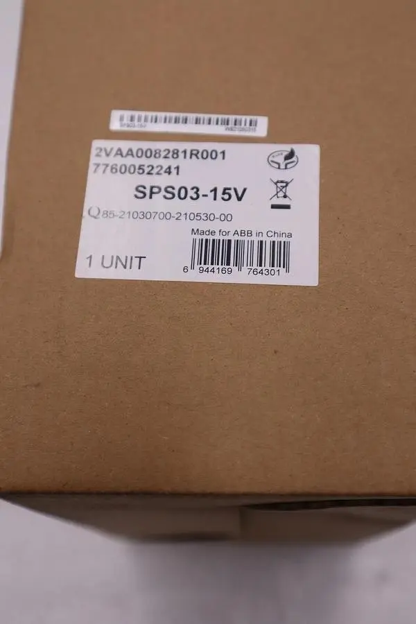 NEW OPEN BOX ABB SPS03-15V 2VAA008281R001 POWER MODULE STOCK 807-C