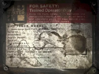 Used HYSTER S150A Misc Forklifts Ohio US | G-2000, Inc. #1470413