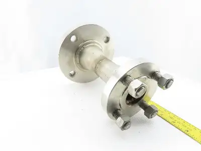 2-1/2" to 1-1/2"x 8-1/2" 304 Stainless Steel Flanged Reducing Coupling Connector