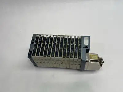 Used Metal Work Pneumatic Pneumatic Manifold HDM 2B&R 8 M V6 V4 O6 V6X3 V4 O6 + Solenoid Valves Michigan US | Maverick Industrial Sales #1393463