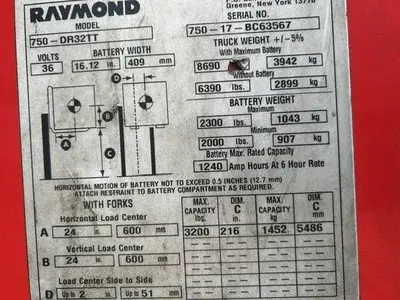 Used 2017 RAYMOND 750DR32TT Misc Forklifts Illinois US | Somerset Equipment Sales #1542819