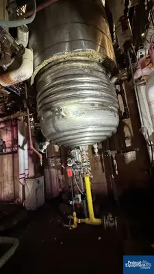 USED IPS 1,200 Gal IPS Reactor, 316 S/S, 90/100#