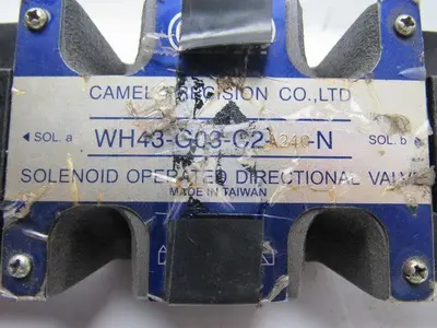 Camel Precision WH43-G03-C2-A240 Solenoid Operated Directional Valve 240V Coil