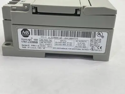 USED ALLEN BRADLEY SER E MICROLOGIX 1000 32 POINT CONTROLLER BROKEN COVER
