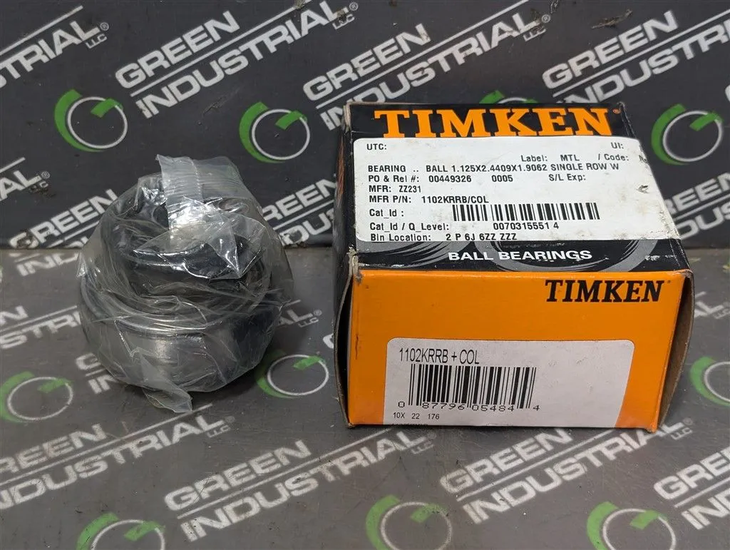 Timken 102KRRB+COL Eccentric Locking Collar Ball Bearing Insert New NIB