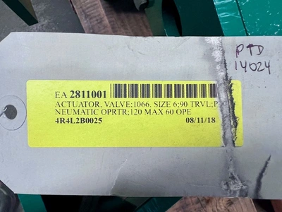 Fisher 1066SR size 75 Pneumatic Actuator