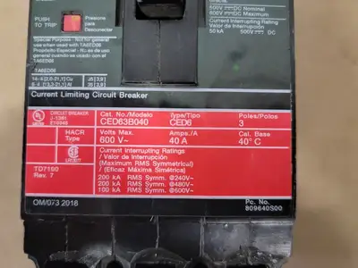 USED SIEMENS CED63B040