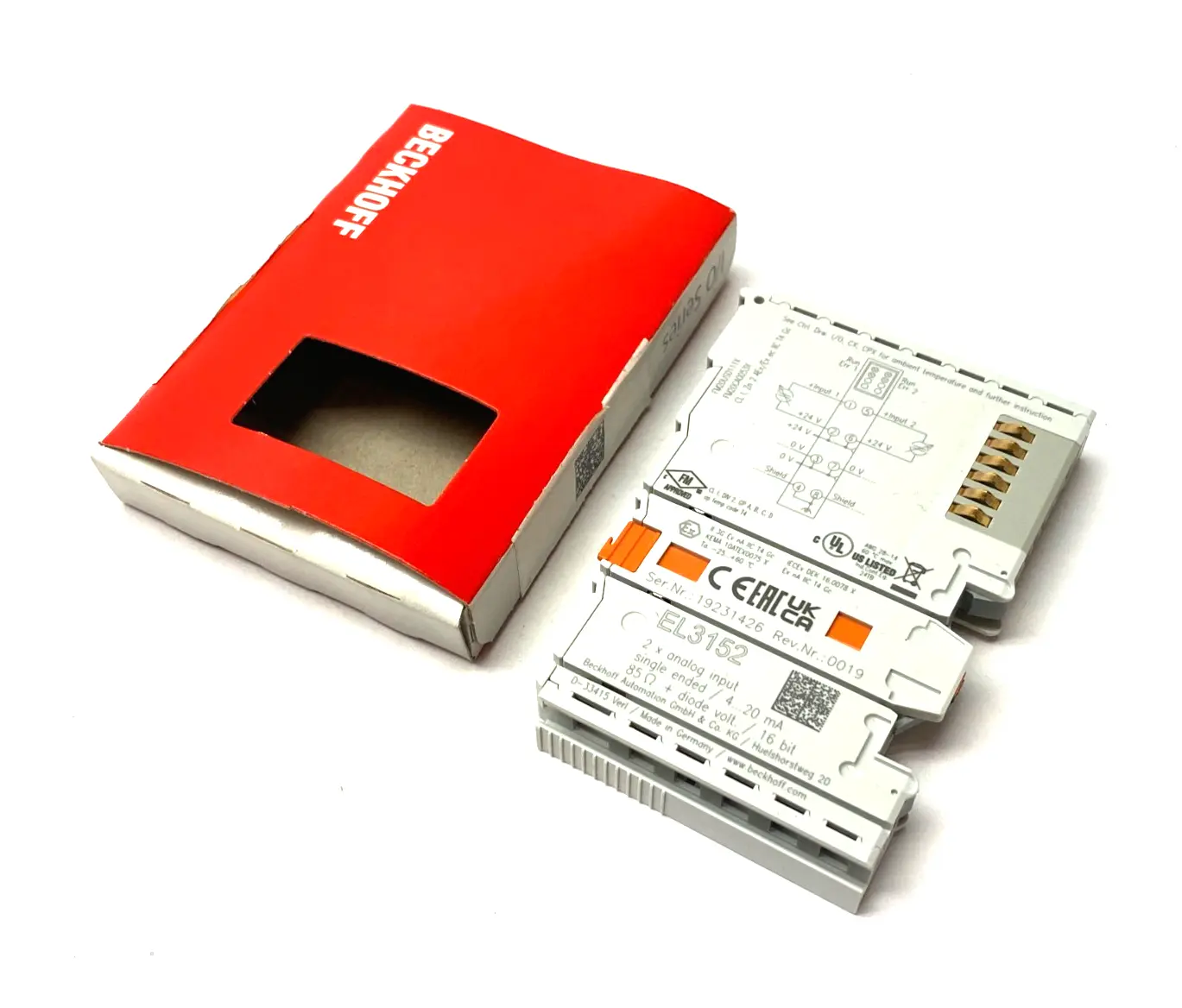 USED BECKHOFF ETHERCAT 2-CHANNEL ANALOG INPUT TERMINAL