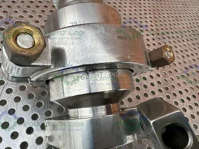 USED PICK HEATERS STAINLESS STEEL CHECK VALVE W/ 1.5" SANITARY FITTING