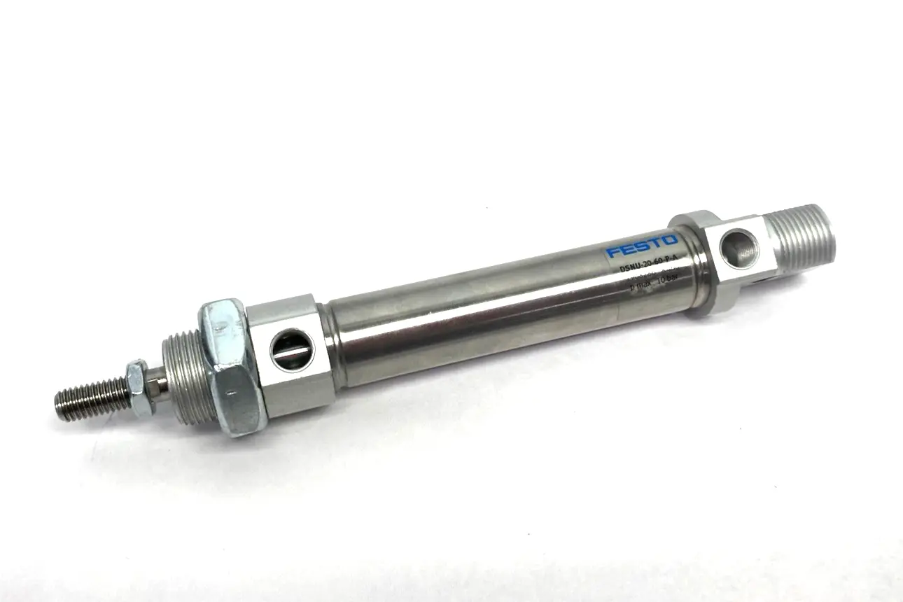 New | in-Stock Festo Round Body ISO Pneumatic Cylinder, 60mm Stroke, 1908286 Pneumatic Cylinders Michigan US | Maverick Industrial Sales #1390708