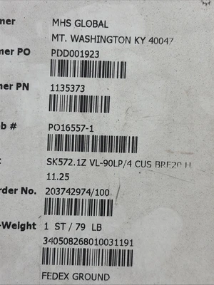 New | in-Stock NORD SK572.1Z VL-90SP/4 CUS TW Misc Electrical & Power Parts Indiana US | J&J Industrial Supply #1424197