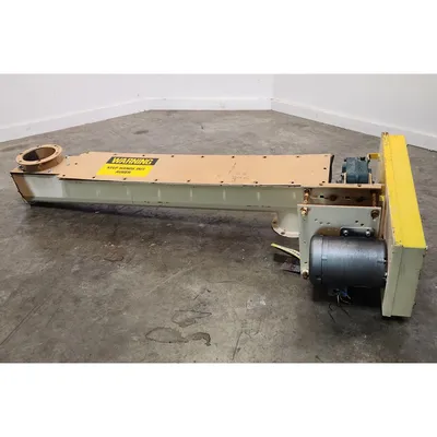 Used U-trough Screw Auger Feeder 6" Dia x 4' Long