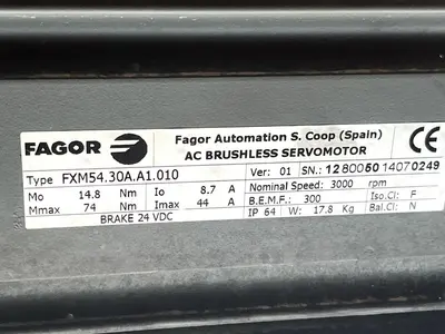 1PCS Fagor holding brake motor FXM76.30A.E1.010