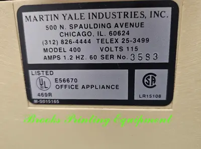 USED MARTIN YALE INDUSTRIES, INC. 400