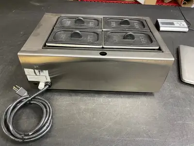 Used BPI Used BPI 4 Pan Stainless Steel Countertop Warmer 120V Steam Tables (Food) Illinois US | Falcon Restaurant Supply #1376417