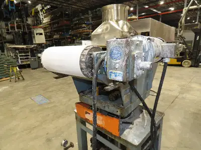 Proctor & Schwartz Hydraulic Powered Swivel Arm Feed Conveyor Food Processing