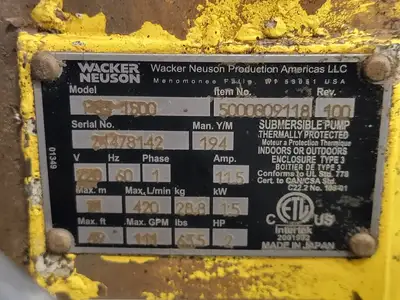 USED WACKER NEUSON PS3 1500