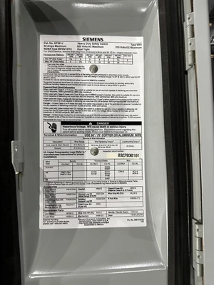 SIEMENS HF361J 30AMP FUSIBLE DISCONNECT W/FUS
