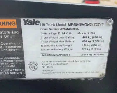 Used 2016 Yale MPB045VGN24T2746 Electric Pallet Trucks New York US | United Lift #1446893