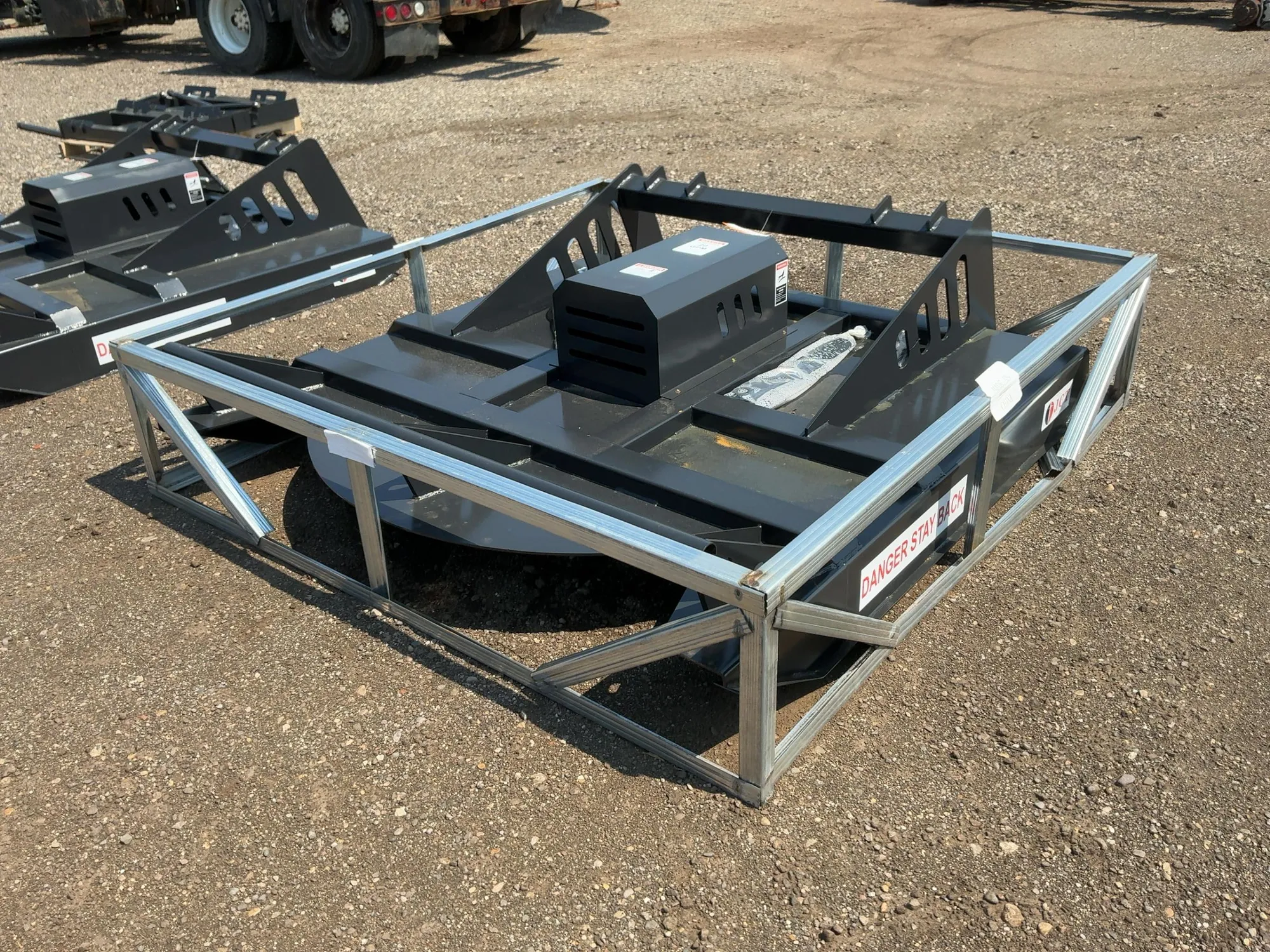 New JCT 72” Brush Mower Skid Steer Attachment, hydraulic driven with hoses and quick coupler fitting...