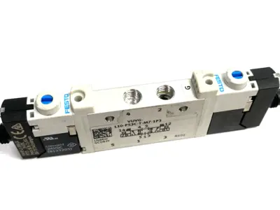 USED FESTO AIR PILOT CONTROL SOLENOID VALVE 5/3 CLOSED 566476