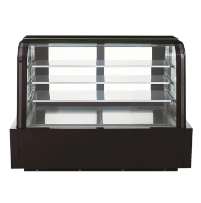 New | in-Stock Dukers New Dukers DDM72R-CB Curved Glass 72" Cake Showcase Display Refrigerators Illinois US | Falcon Restaurant Supply #1376316