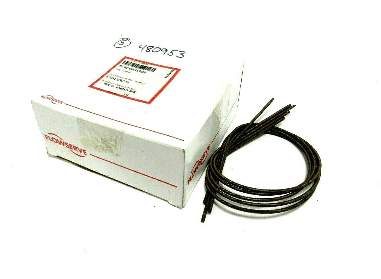 NEW BOX OF 5 FLOWSERVE MCA20835768 SPRING -/302 SS GARTER