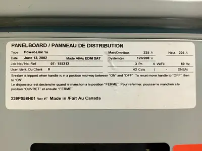 Used 2002 CUTLER-HAMMER POW-R-LINE 1A Switchgears British Columbia CA | Lenmark #1430118