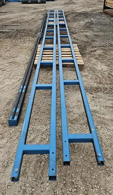 USED GORBEL 250# FREESTANDING BRIDGE CRANE SYSTEM W/VACUUM LIFT