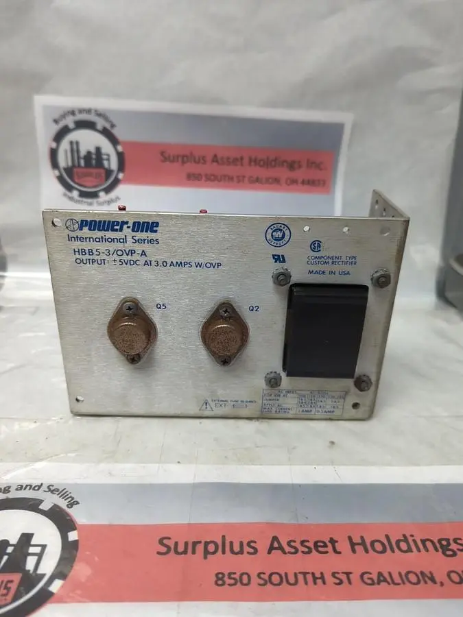 USED POWER-ONE HBB5-3/OVP-A