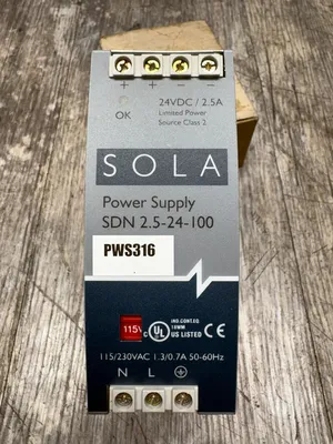 SOLA SDN 2.5-24-100 Electrical/PLC/Automation | ESS Industrial Equipment Sales (8)