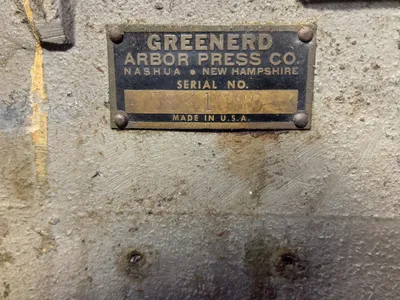USED GREENERD ARBOR PRESS NO. 4