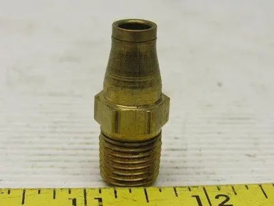 Imperial Eastman Brass Air fitting Connector 1/4" Tube to 1/4" NPT Lot of 10