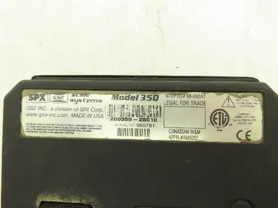 GSE Scale Systems 200350-25010 Model 350 Digital Scale Indicator Readout
