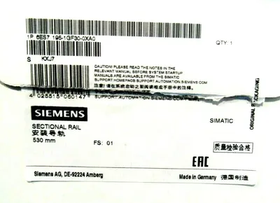 NEW SIEMENS 6ES7 195-1GF30-0XA0 MOUNTING RAIL 6ES71951GF300XA0
