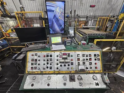 60” x .135” x 50,000 Lbs. Cincinnati/Herr-Voss Slitting Line. STOCK #0999625