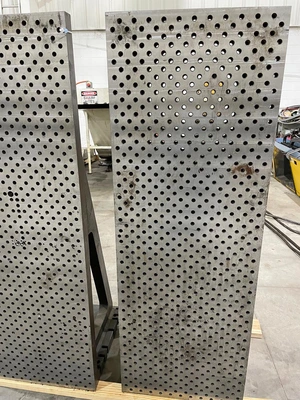 68″ X 24″ FABRICATED DRILLED & TAPPED ANGLE PLATE PAIR